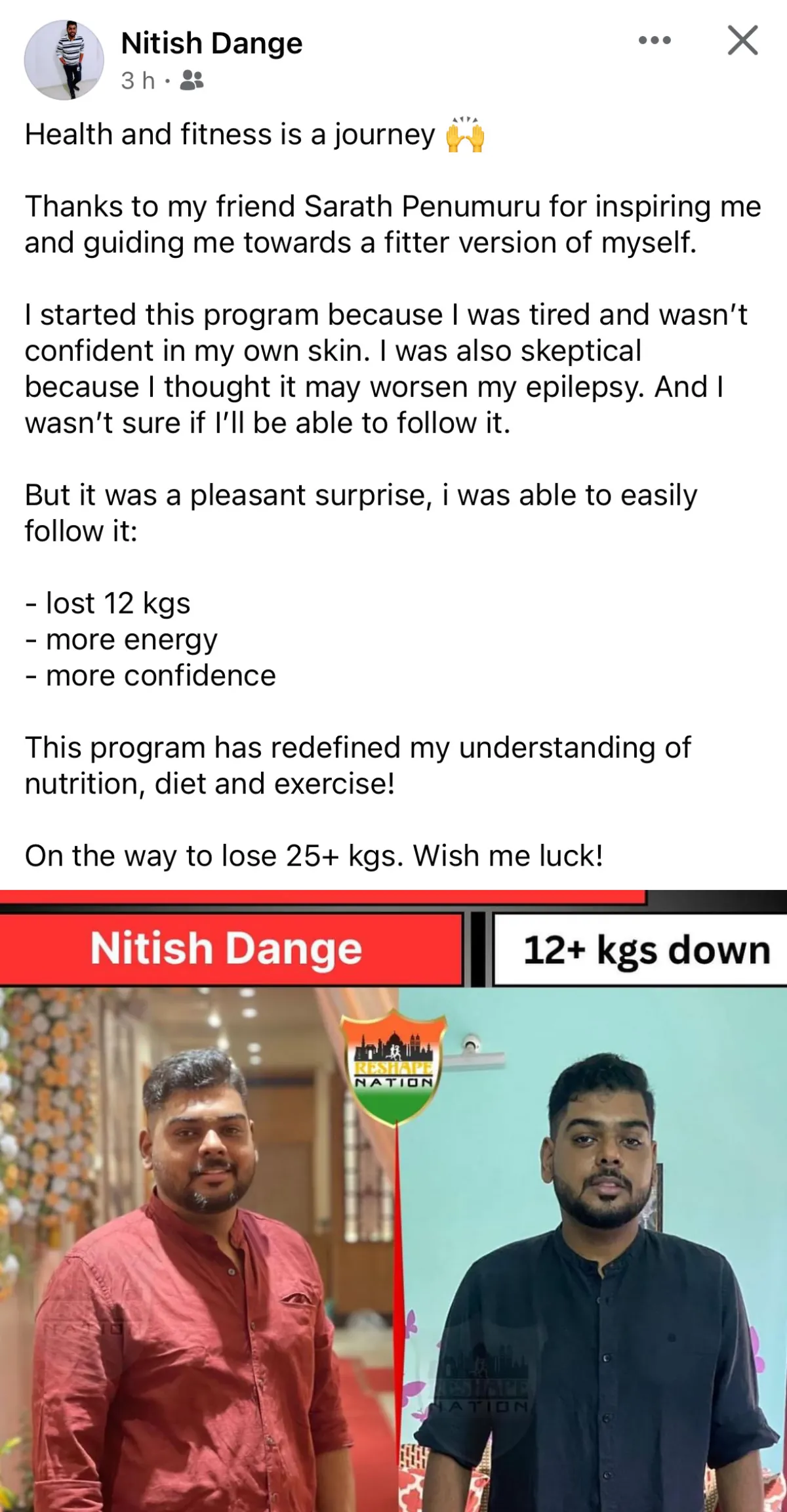WhatsApp chat with a THINQ.FIT client