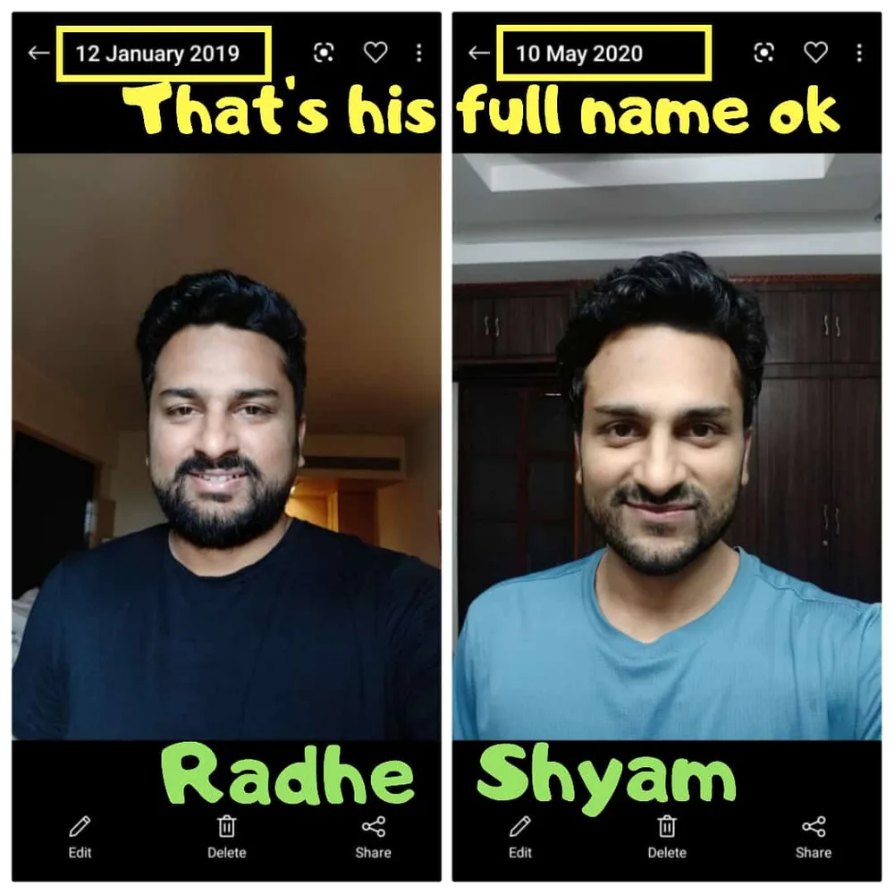 Radheshyam — transformation